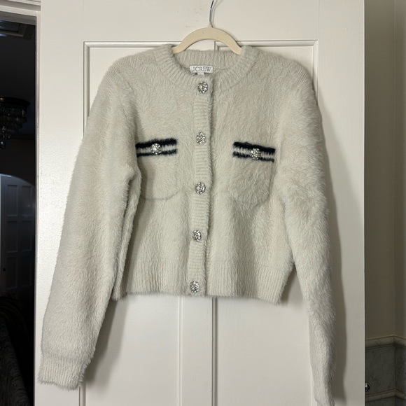 J.Crew Sweater lady jacket in brushed yarn BS987 - Picture 6 of 12